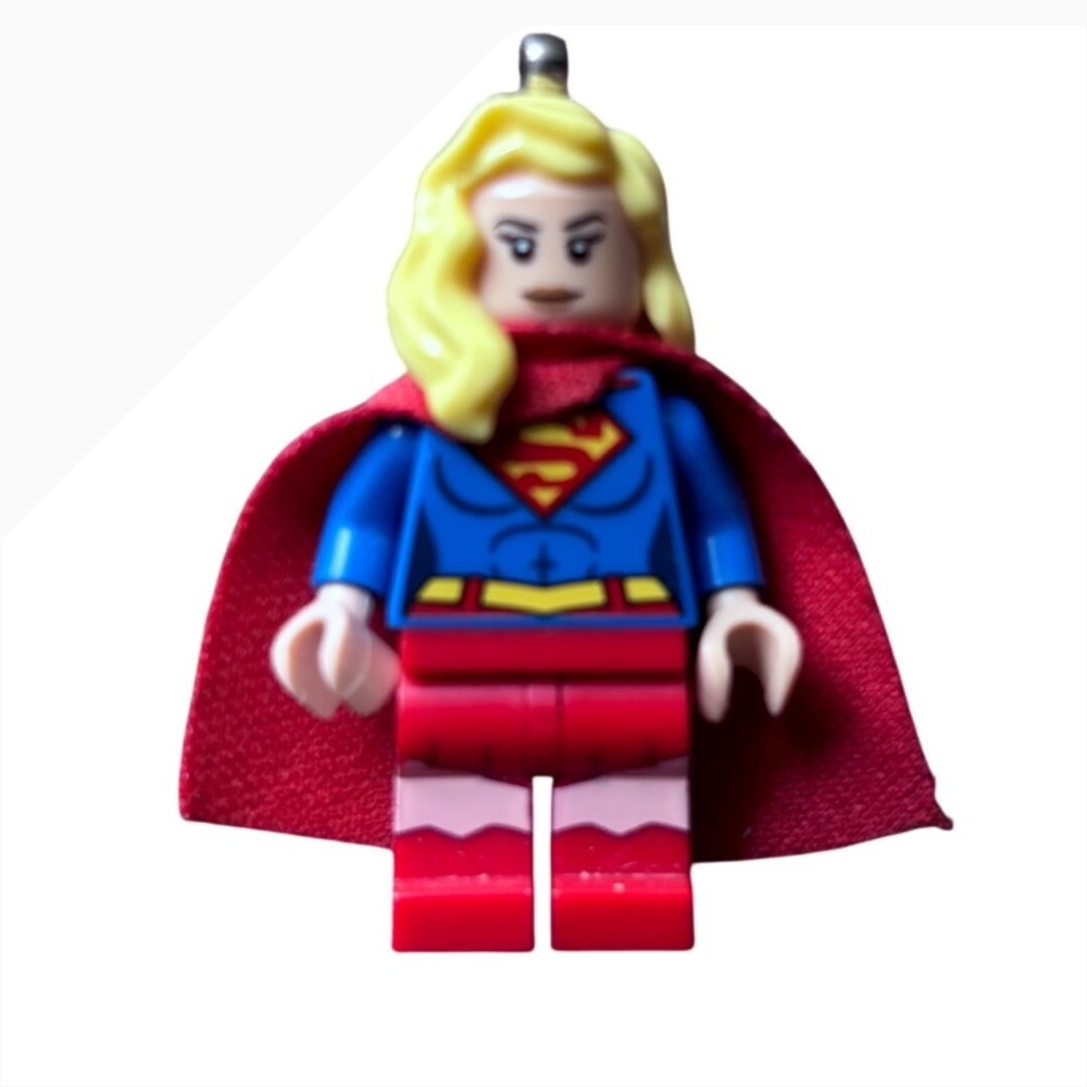 LEGO Supergirl Kids OS Blue Red DC Super Heroes Minifigure